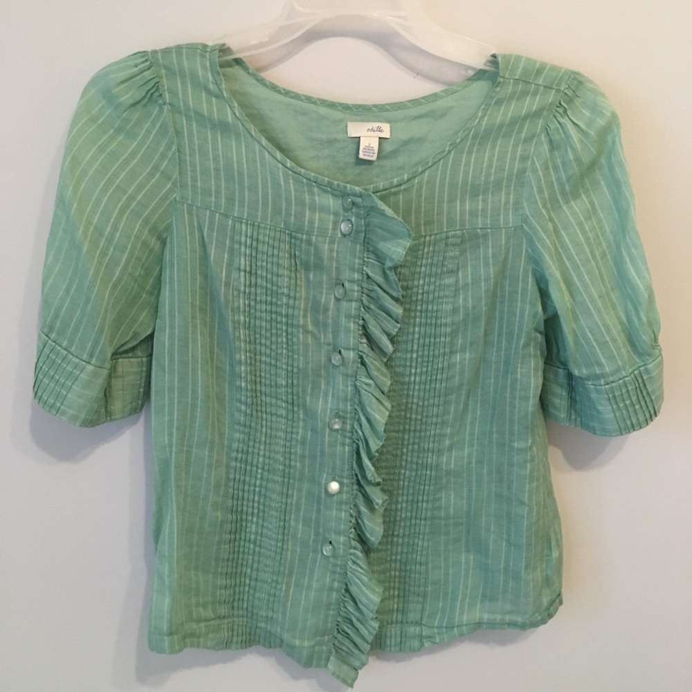 Anthropologie Odille flutter blouse
